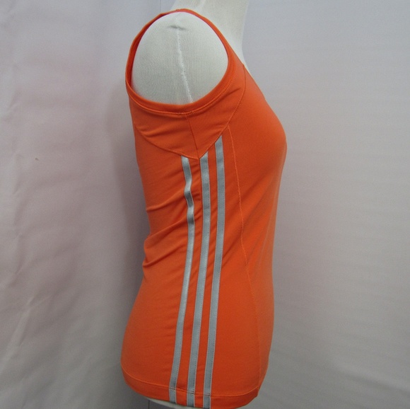 Adidas Climacool Orange Athletic Shirt Women Small - Picture 3 of 7